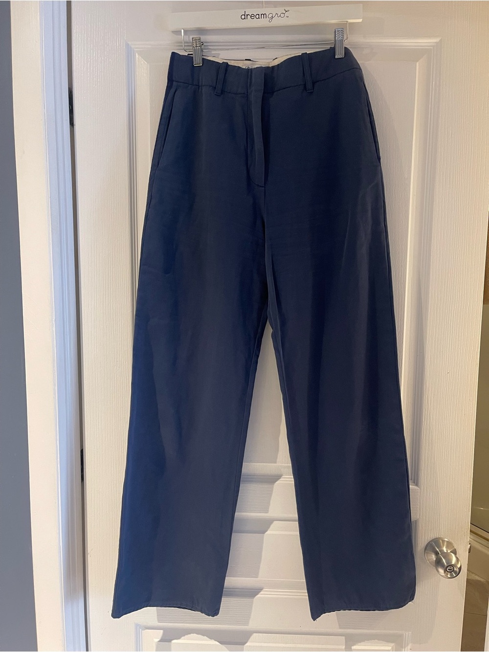 Zara Women’s Navy Wide-Leg Trousers